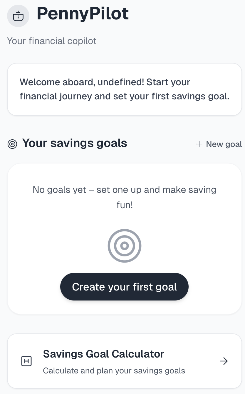 PennyPilot app preview